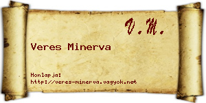 Veres Minerva névjegykártya